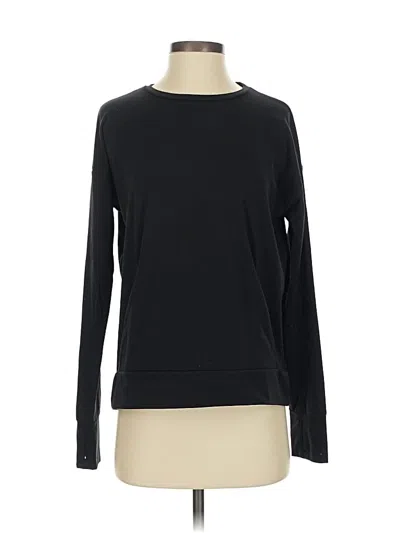 Pre-owned Athleta Long Sleeve T-shirt In Black