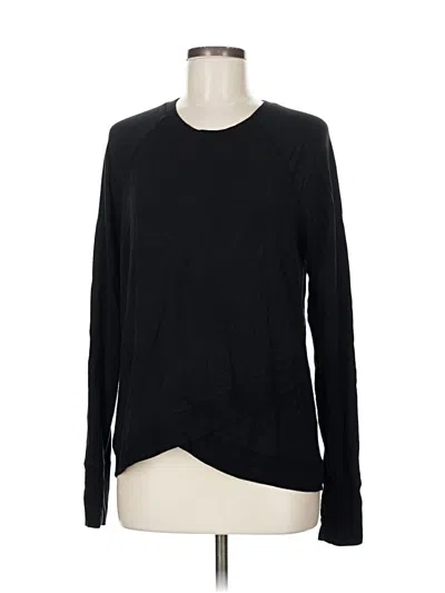 Pre-owned Athleta Long Sleeve T-shirt In Black