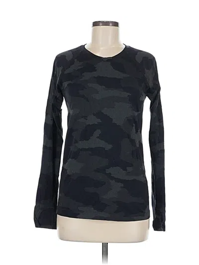 Pre-owned Athleta Long Sleeve T-shirt In Black