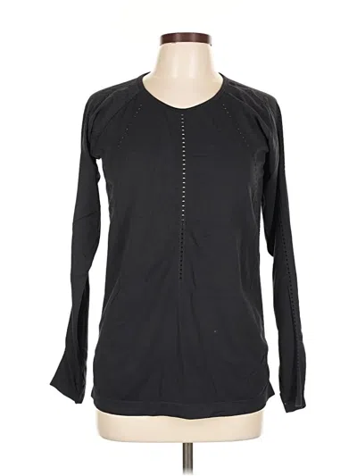 Pre-owned Athleta Long Sleeve T-shirt In Black
