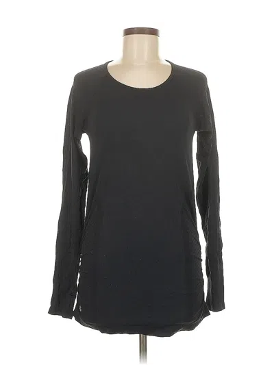 Pre-owned Athleta Long Sleeve T-shirt In Black