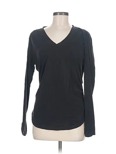 Pre-owned Athleta Long Sleeve T-shirt In Black