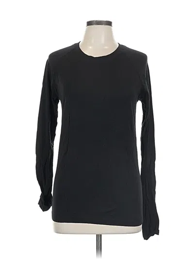 Pre-owned Athleta Long Sleeve T-shirt In Black
