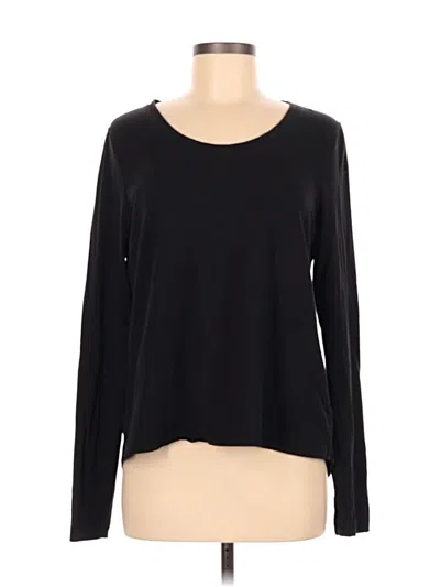 Pre-owned Athleta Long Sleeve T-shirt In Black