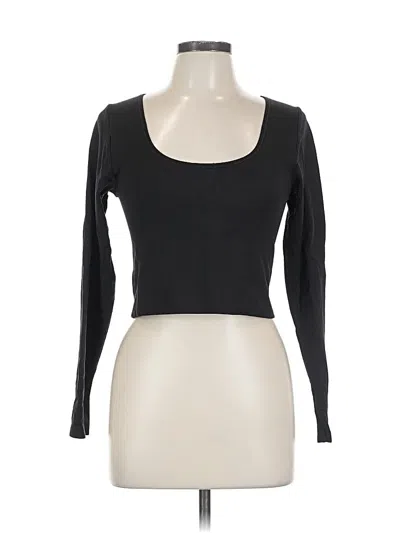 Pre-owned Athleta Long Sleeve T-shirt In Black