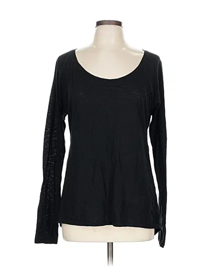 Pre-owned Athleta Long Sleeve T-shirt In Black