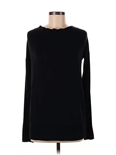 Pre-owned Athleta Long Sleeve T-shirt In Black