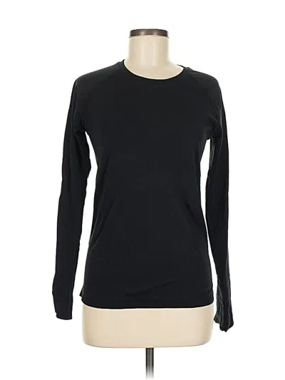 Pre-owned Athleta Long Sleeve T-shirt In Black