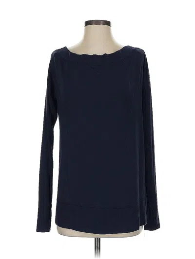 Pre-owned Athleta Long Sleeve T-shirt In Blue