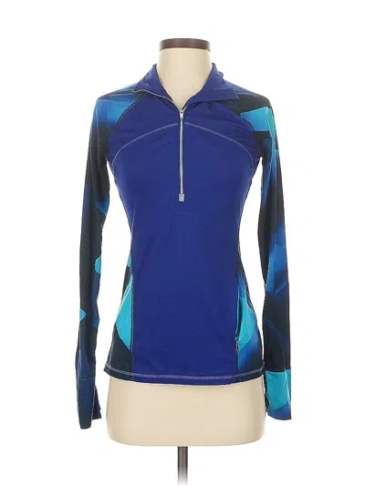 Pre-owned Athleta Long Sleeve T-shirt In Blue