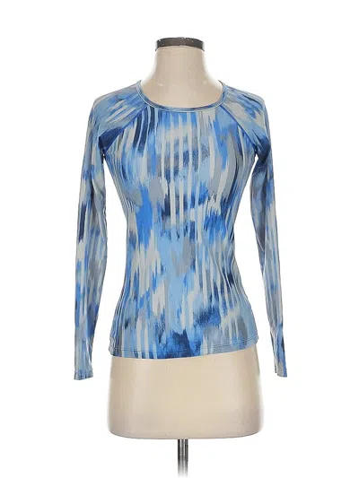 Pre-owned Athleta Long Sleeve T-shirt In Blue