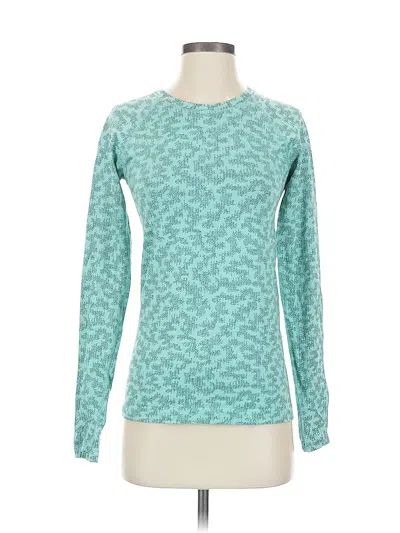 Pre-owned Athleta Long Sleeve T-shirt In Blue