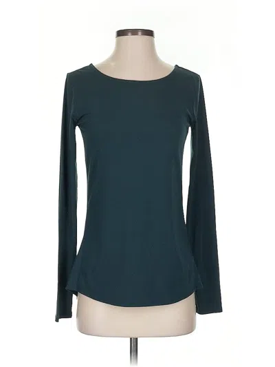 Pre-owned Athleta Long Sleeve T-shirt In Blue