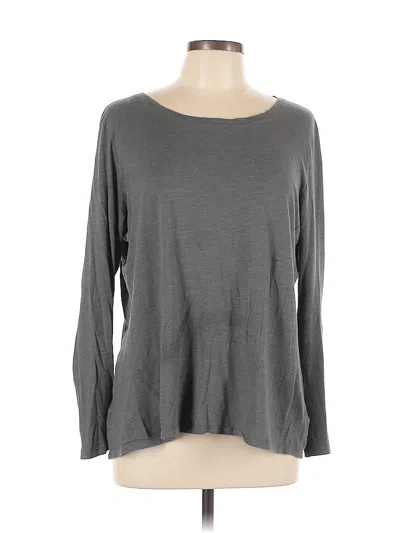 Pre-owned Athleta Long Sleeve T-shirt In Blue