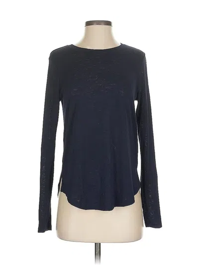 Pre-owned Athleta Long Sleeve T-shirt In Blue