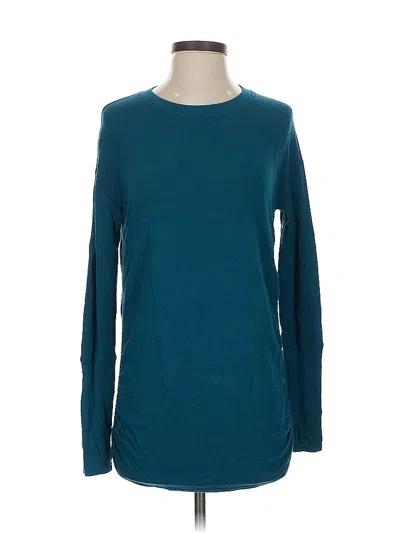 Pre-owned Athleta Long Sleeve T-shirt In Blue