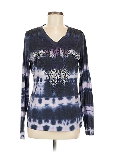 Pre-owned Athleta Long Sleeve T-shirt In Blue