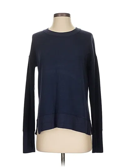 Pre-owned Athleta Long Sleeve T-shirt In Blue