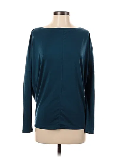 Pre-owned Athleta Long Sleeve T-shirt In Blue