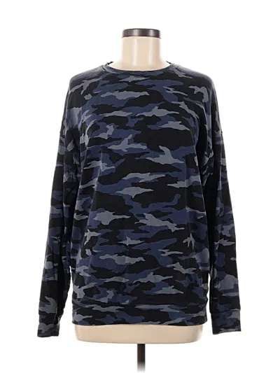 Pre-owned Athleta Long Sleeve T-shirt In Blue