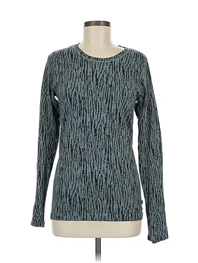 Pre-owned Athleta Long Sleeve T-shirt In Blue