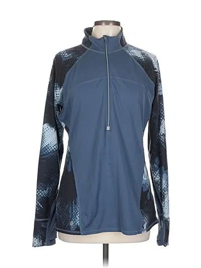 Pre-owned Athleta Long Sleeve T-shirt In Blue