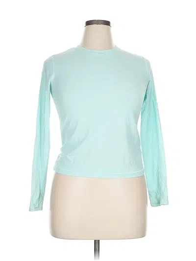 Pre-owned Athleta Long Sleeve T-shirt In Blue