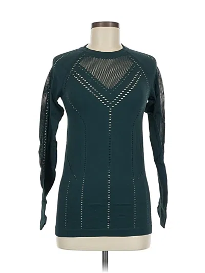 Pre-owned Athleta Long Sleeve T-shirt In Blue