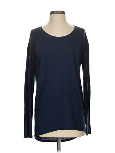 Pre-owned Athleta Long Sleeve T-shirt In Blue