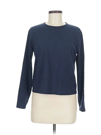 Pre-owned Athleta Long Sleeve T-shirt In Blue