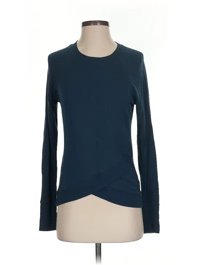 Pre-owned Athleta Long Sleeve T-shirt In Blue