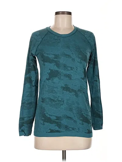 Pre-owned Athleta Long Sleeve T-shirt In Blue