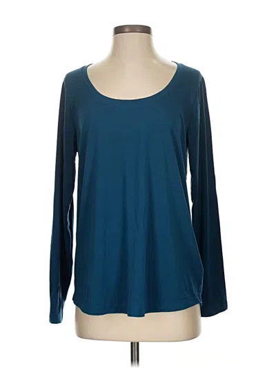 Pre-owned Athleta Long Sleeve T-shirt In Blue