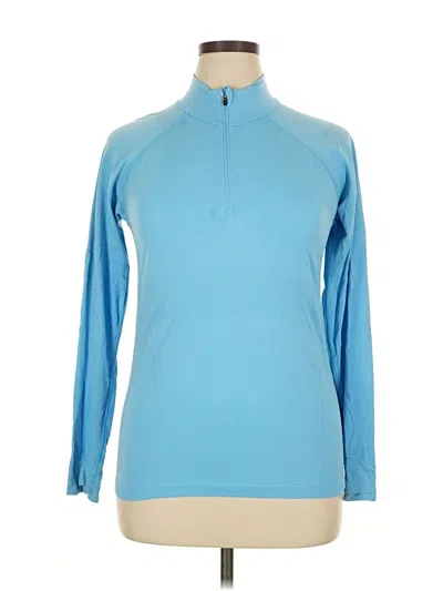 Pre-owned Athleta Long Sleeve T-shirt In Blue