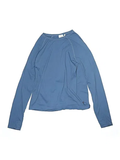 Pre-owned Athleta Kids' Long Sleeve T-shirt In Blue