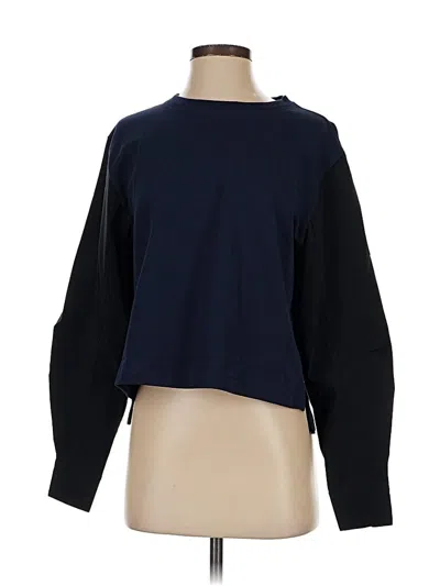 Pre-owned Athleta Long Sleeve T-shirt In Blue