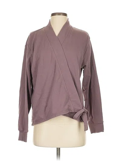 Pre-owned Athleta Long Sleeve T-shirt In Brown