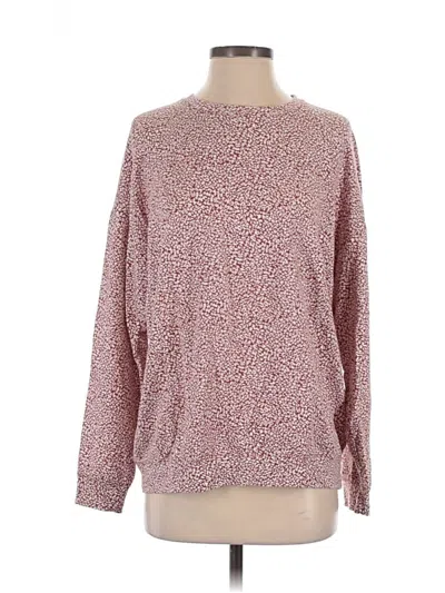 Pre-owned Athleta Long Sleeve T-shirt In Burgundy