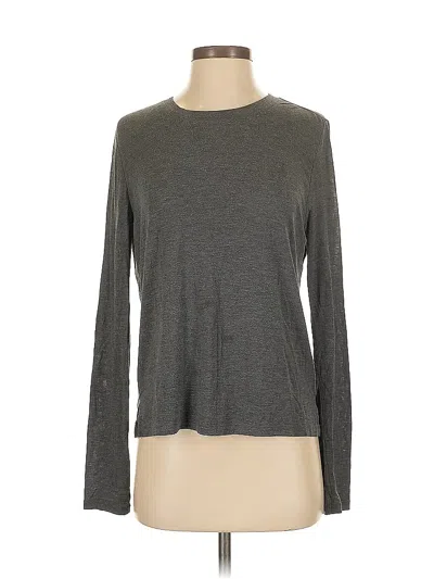 Pre-owned Athleta Long Sleeve T-shirt In Gray