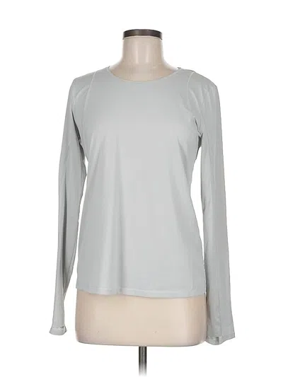 Pre-owned Athleta Long Sleeve T-shirt In Gray
