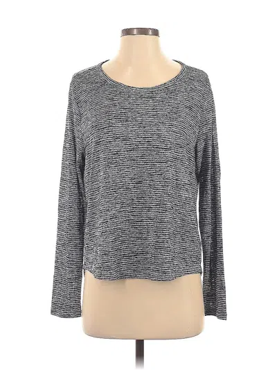 Pre-owned Athleta Long Sleeve T-shirt In Gray