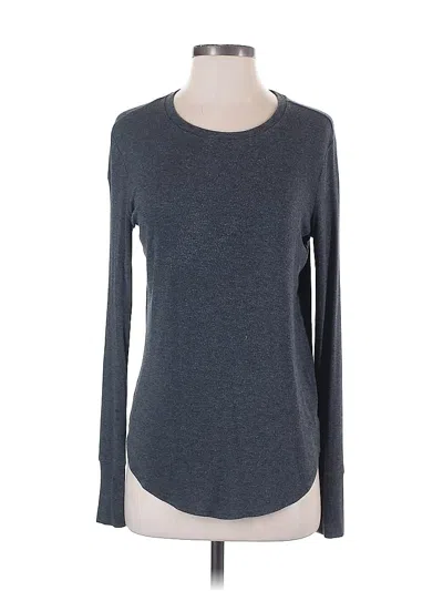 Pre-owned Athleta Long Sleeve T-shirt In Gray