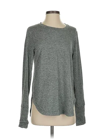 Pre-owned Athleta Long Sleeve T-shirt In Gray