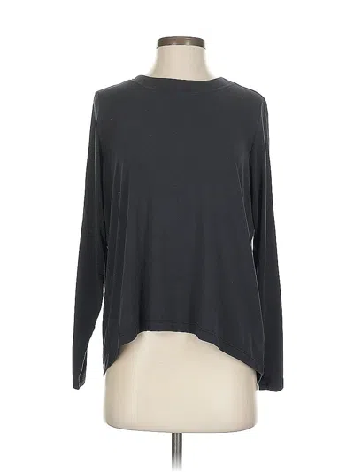 Pre-owned Athleta Long Sleeve T-shirt In Gray