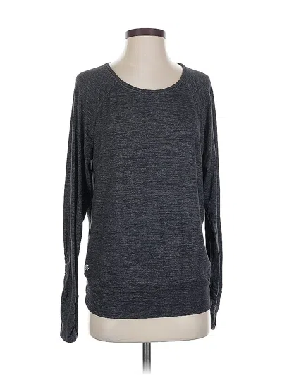 Pre-owned Athleta Long Sleeve T-shirt In Gray
