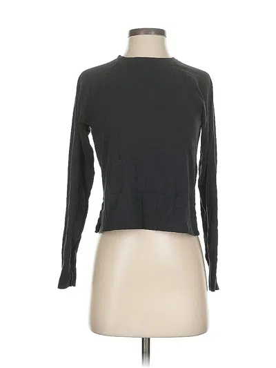 Pre-owned Athleta Long Sleeve T-shirt In Gray