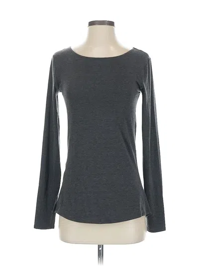 Pre-owned Athleta Long Sleeve T-shirt In Gray