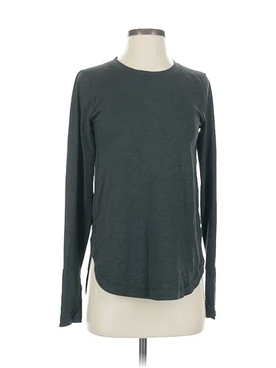 Pre-owned Athleta Long Sleeve T-shirt In Gray