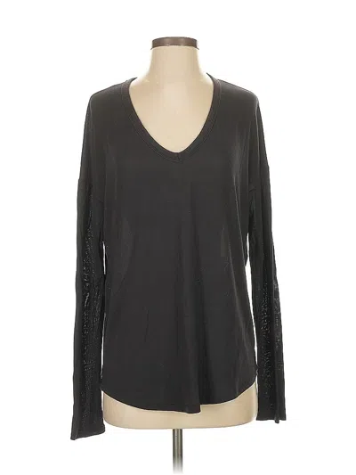 Pre-owned Athleta Long Sleeve T-shirt In Gray
