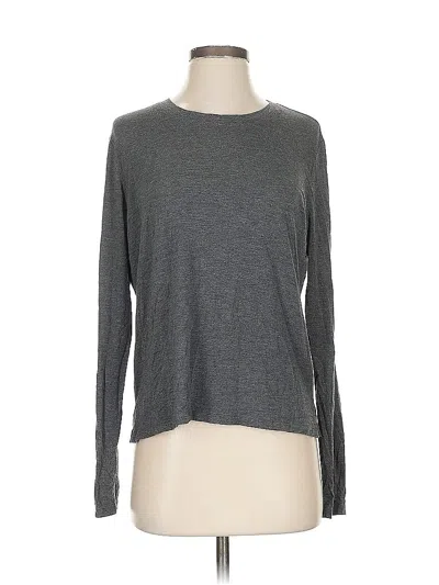 Pre-owned Athleta Long Sleeve T-shirt In Gray